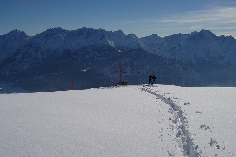 Blick auf die Lienzer Dolomiten Straganzhof - Schitourengehen mit atemberaubenden Panorama